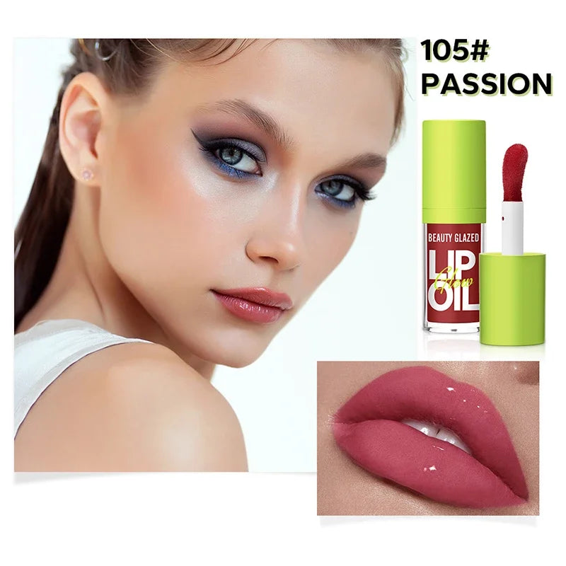 8 Colors Moisturizing Candy Lip Gloss Pearlescent Lustrous Mirror Nude Lip Stain Natural Lip Oil Valentine's Day Gifts Lipstick