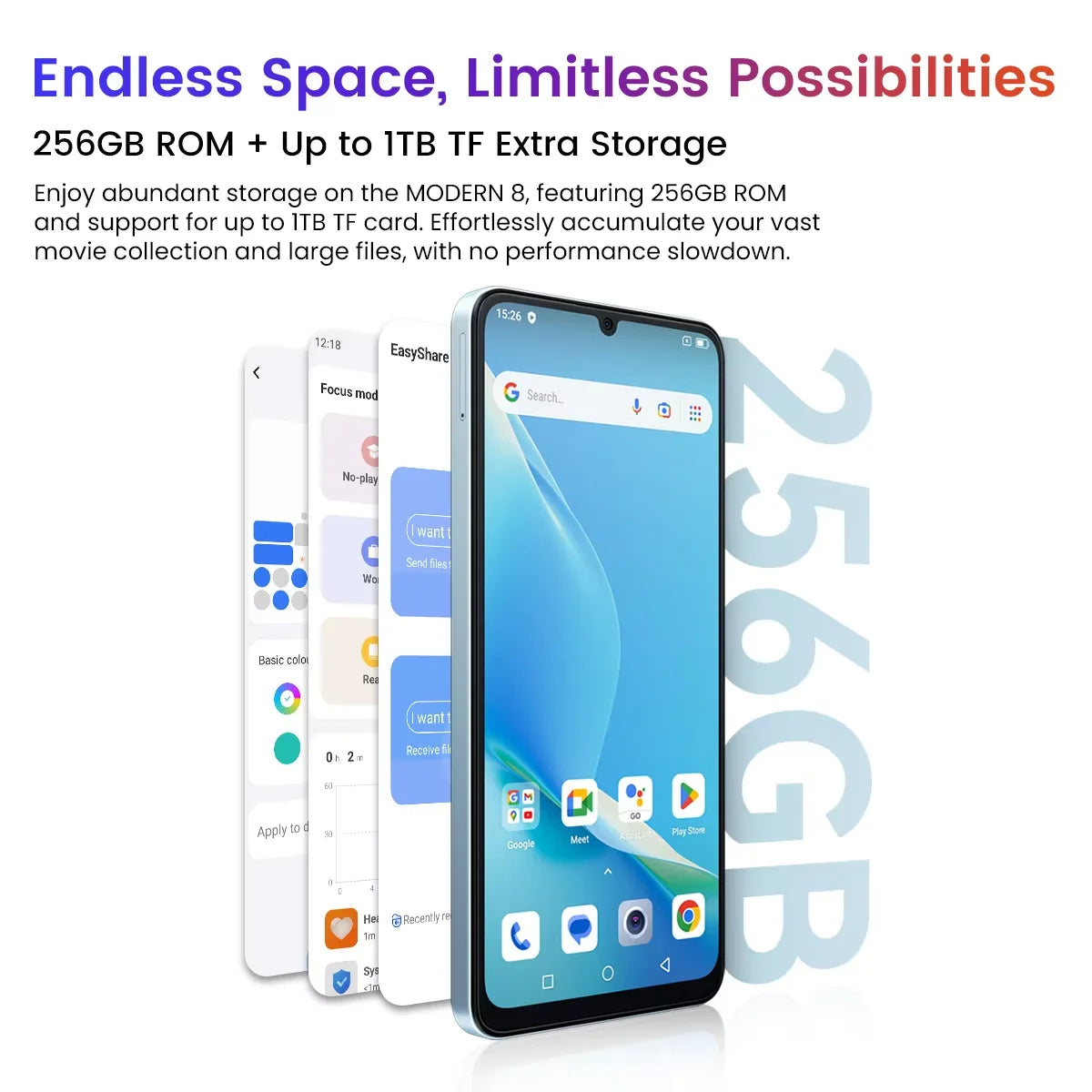 Blackview OSCAL MODERN 8 Smartphone 6.75inch Display 8GB+128GB/256GB,50MP Rear Camera Mobile Phone 18W Fast Charging 6000mAh