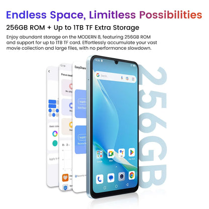 Blackview OSCAL MODERN 8 Smartphone 6.75inch Display 8GB+128GB/256GB,50MP Rear Camera Mobile Phone 18W Fast Charging 6000mAh