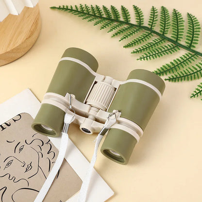 Jungle Binoculars Magnifying Glass Portable Children Magnification Toy Shockproof Telescope for Birthday Hiking Presents