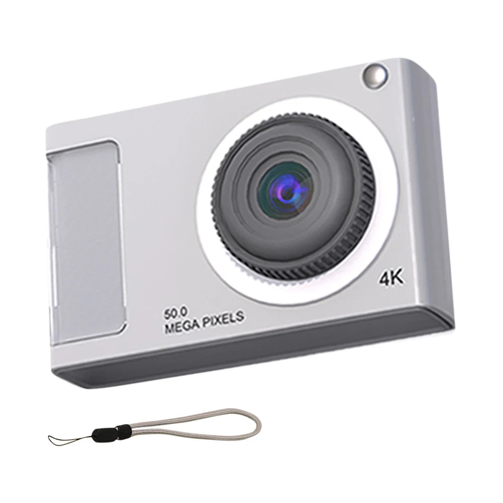 48MP HD Digital Camera 2.4in IPS Display 16X Zoom Video Camera with Fill Light 4K Student Selfie Camera for Kids Students Teens