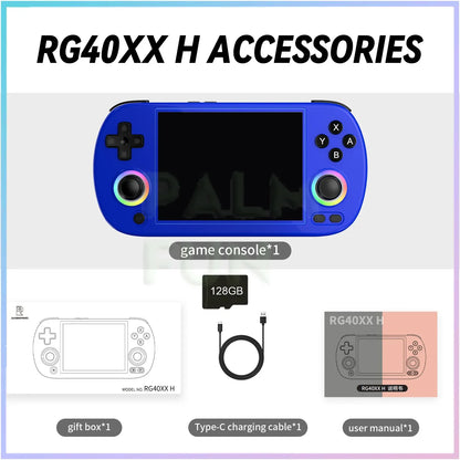 RG40XX H Retro Handheld Game Console 64 Bit 4.0 Inch IPS Screen Linux 5G WIFI Bluetooth HDMI-TV Output Video Gaming Player