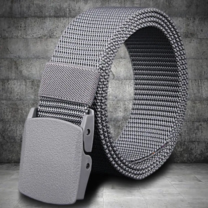 Men Belt Adjustable Exquisite Buckle Male Jeans Belt Lightweight All Match Comfortable Waist Belt For Daily Wear