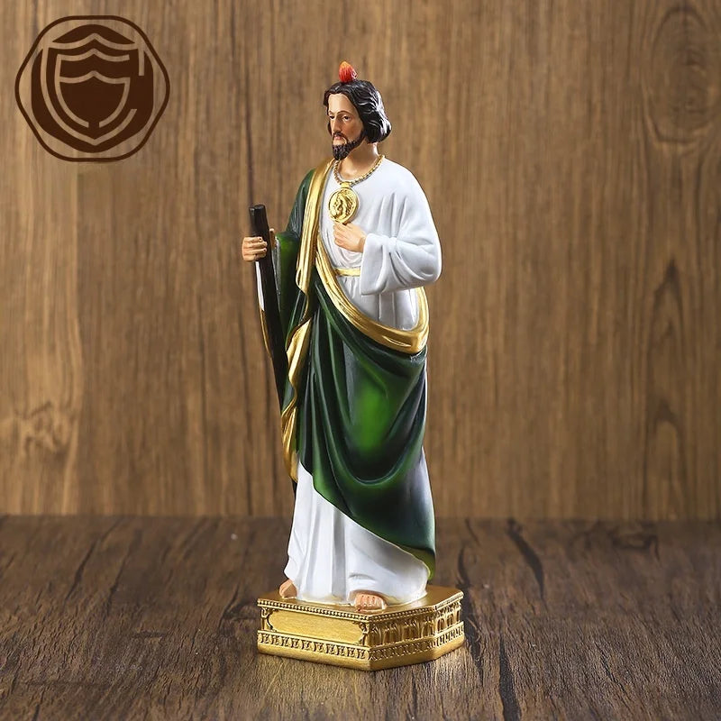 1Pc 8" St. Judas Statue Figurine Crutches Room Decorations Religious Gifts Collection Home Decor