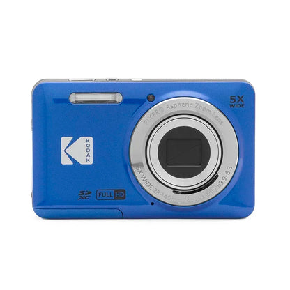 KODAK PIXPRO FZ55-RD 16MP Digital Camera 5X Optical Zoom 28mm Wide Angle 1080P Full HD Video 2.7" LCD Vlogging Camera