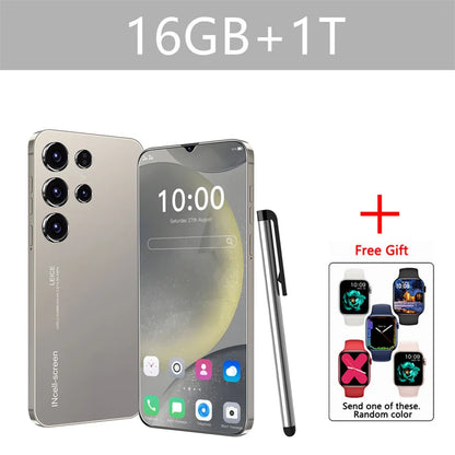 Original S24 Ultra Smartphone 5G 7.0 HD 16G+1T Android 14 Cell Phone Dual Sim Face Unlocked Mobile Phone Cellphones Telephone