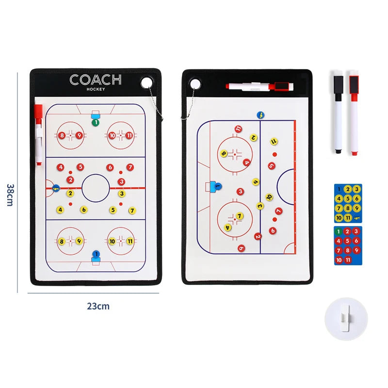 1Set Soccer Ball Tactical Board Magnetic Football Coaching Clipboard Training Match Portable Football Coach Strategy Board