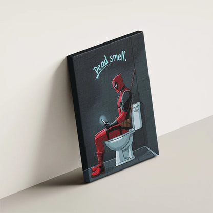 Funny Disney Deadpool Wall Poster Superhero Bathroom Wall Art Canvas Paintings Colourful Prints Home Toilet Room Decoration