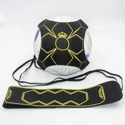 Adjustable Football Kick Trainer Soccer Ball Solo Practice Training Auxiliary Equipment Sports Trainer Elastic Belt  Assistance