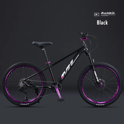 Aluminum Alloy Frame Mountain Bike for Teenage Male and Female, Variable Speed Bicycles, Lightweight, Dirt Jump, 24 ", 26"