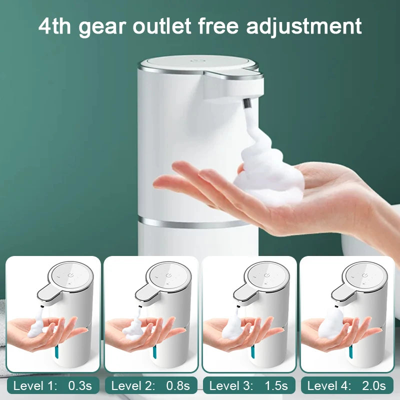 380ml Touchless Liquid Soap Dispenser Foam USB Wall Mounted Smart Display Automatic Infrared Sensor Soap Dispensers Hand Washer