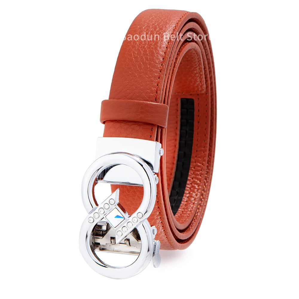 Women Belt Luxury Brand Cowhide Leather Top Quality Classic Pin Buckle Belts New Fashion Female Waistband women luxury belt