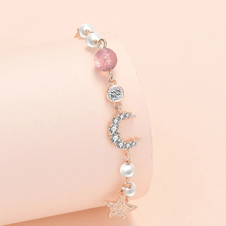 925 Sterling Silver Women Heart Star Chain Bracelet For Women Luxury Jewelry Jewellery Gifts Christmas  GaaBou