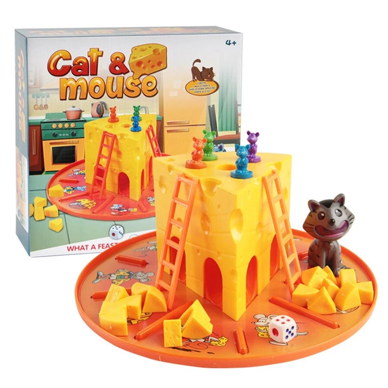 for Cat and Mouse- Cheese Game Parent-Child Interactive Board Game