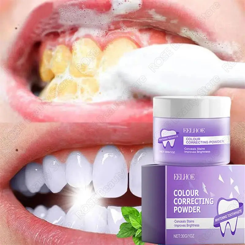 5 Days Teeth Whitening Powder Remove Plaque Stains Dental Calculus Oral Hygiene Cleaning Fresh Bad Breath Tooth Care Products