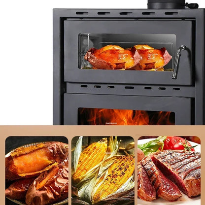 Oven Real FireFireplaces Firewood Heating Stove Home Indoor Fireplace Decoration with Chimney European Light Luxury Villa Stove