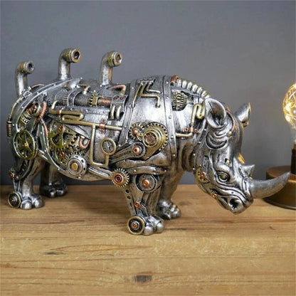 Steampunks Style Animal Sculpture Mechanical Animal Ornament Decoration Heavy Industry Decoration Resin Mechanical Decoration