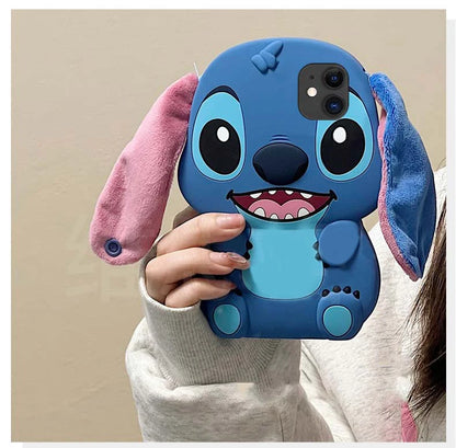 Cute 3D Cartoon Stitch Case For IPhone 14 13 12 15 Pro Max 14 15 Plus 11 12 Mini 7 8 Plus 6 6s X XR XS Max TPU Phone Case Cover