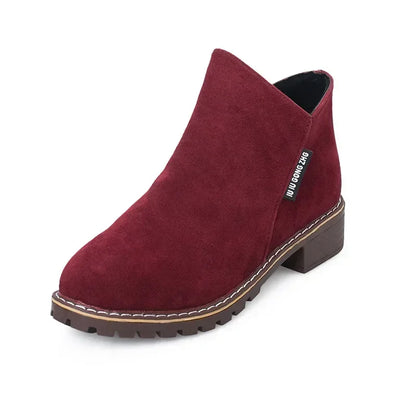 Women Boots 2024 Autumn Winter Boots Female Shoes Brand Ladies Ankle  Heels Shoes Woman Suede Leather Boots