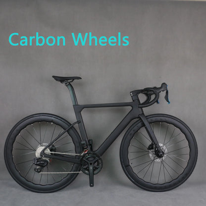 2024 Newest Style TT-X42 Bicycle Full bike Carbon Road cycle With WheelTop Wireless Electric Group Set carbon wheels