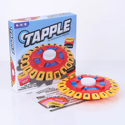 Nuevo juego de mesa Tapple Basta Think Word Game Juego de rompecabezas de palabras de ritmo rápido para la familia Los juegos de rompecabezas de letras de pensamiento rápido para adultos en inglés