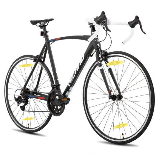 Hiland 700c road bike, 14 speeds, lightweight aluminum frame, racing bike, city commuter road bike for men and women