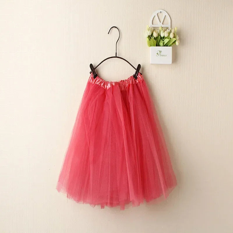 Women Summer Vintage Tulle Skirt Adult Fancy Ballet Dancewear Party Costume Ball Gown Mini Skirt