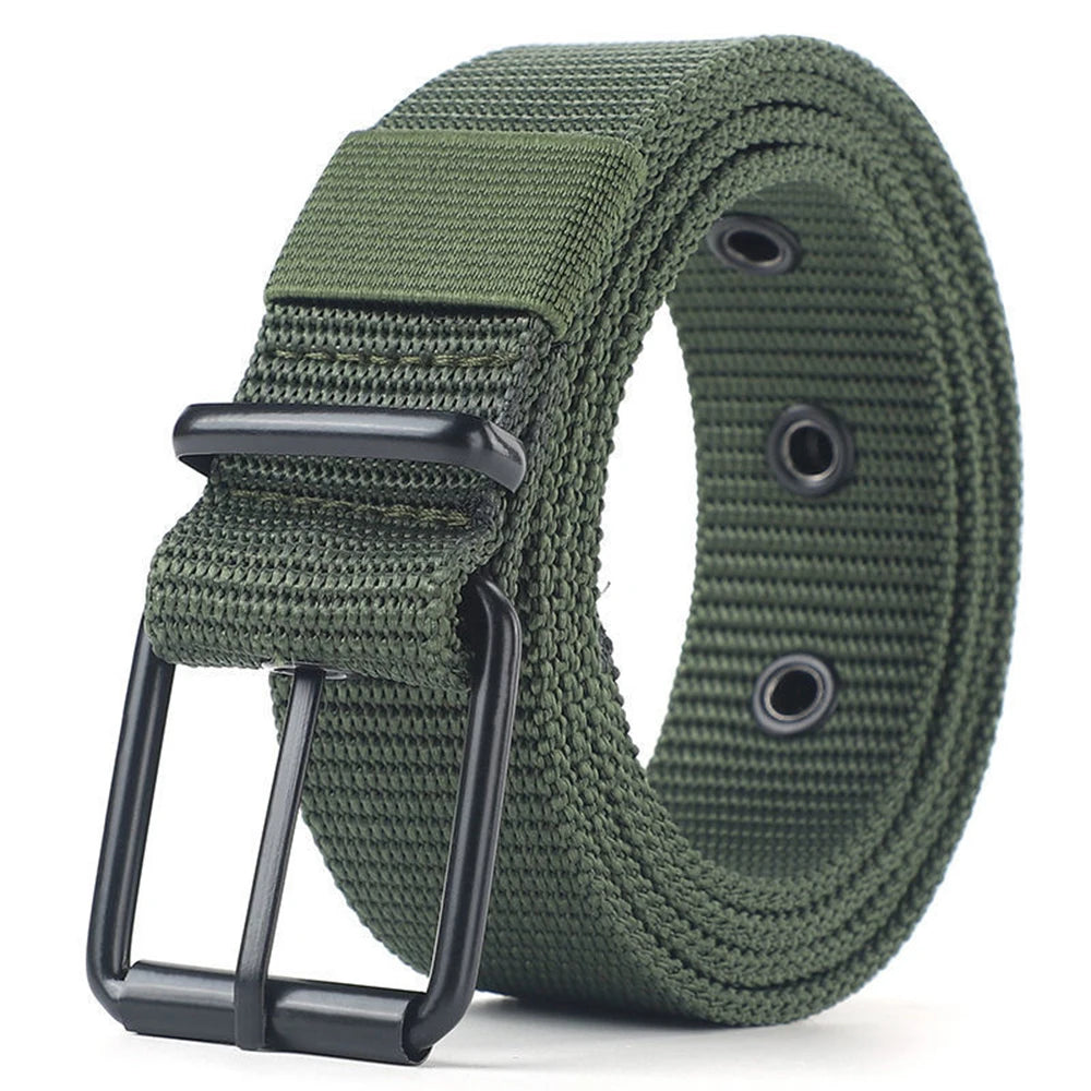 Pin Buckle Nylon Belt for Mens Outdoor Work Military Tactical Hunting High Quality Jeans Strap Canvas Casual Fashion Waistband