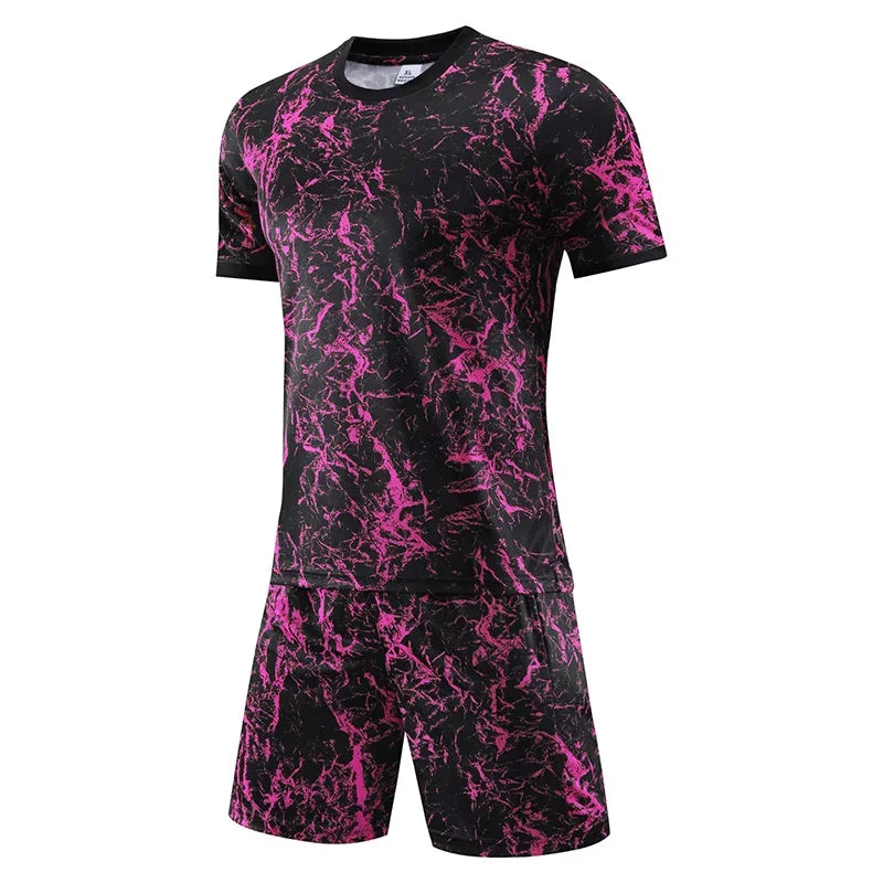 Camouflage Soccer Jersey Suit for Men High Quality Professional Man Team Club Match Training Football Uniform Clothing Custom