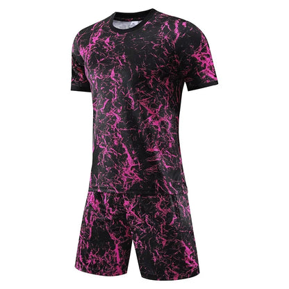 Camouflage Soccer Jersey Suit for Men High Quality Professional Man Team Club Match Training Football Uniform Clothing Custom