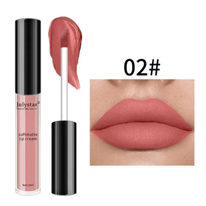 1pc Waterproof Liquid Lipsticks Lip Makeup Matte Velvet Lipstick Lip Gloss Red Sexy Cosmetic 6 Colors Long Lasting Lip Glaze