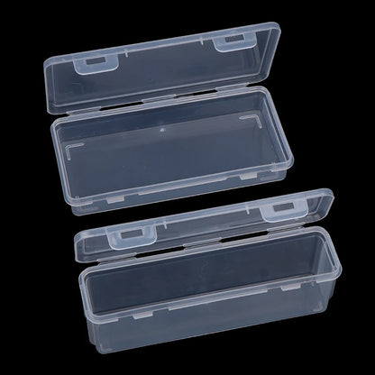 Transparent Large Capacity Plastic Pencil Box Stackable Translucent Clear Pen Box Storage Organizer Box Home Office Supplies