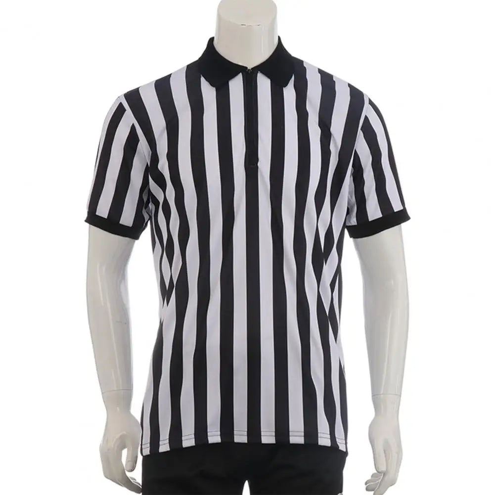 Referee Uniform Professional Men Football Referee Shirt T-shirt Sporting Goods Collared Referee Shirt Soccer Basketball Jerseys