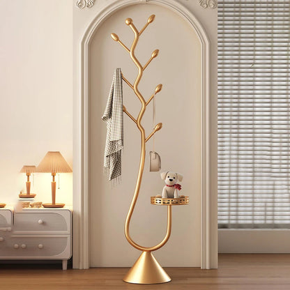 Luxury Living Room Coat Stand Nordic Modern Bedroom Stand Clothes Hanger Balcony Simple Storage Rack Space Saving Furniture