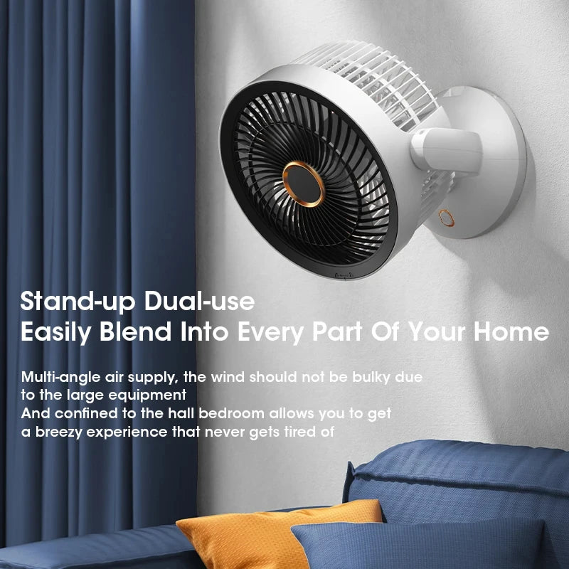 USB Multifunction Electric Fan Desktop Wall Floor Ceiling Rechargeable Air Circulation Stand Fan Home Cooling Ventilator Fan