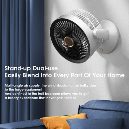 USB Multifunction Electric Fan Desktop Wall Floor Ceiling Rechargeable Air Circulation Stand Fan Home Cooling Ventilator Fan