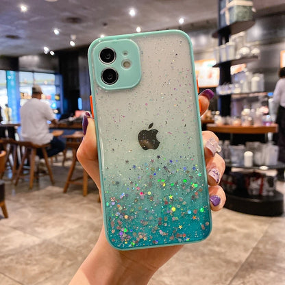 Luxury Glitter Candy Transparent Phone Case For iPhone 11 12 13 Pro Max XS X XR 7 8 Plus SE 2020 Mini Shockproof Cases Cover