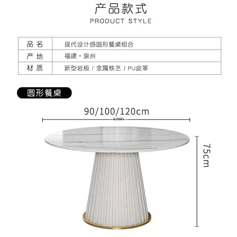 Small Apartmen Dining Table Round Center Nordic White Coffee Tables Chairs Organizer Muebles Living Room Furniture