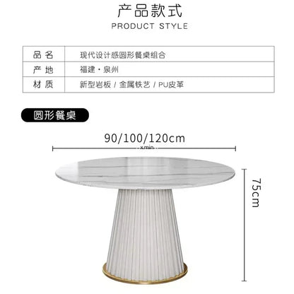 Small Apartmen Dining Table Round Center Nordic White Coffee Tables Chairs Organizer Muebles Living Room Furniture