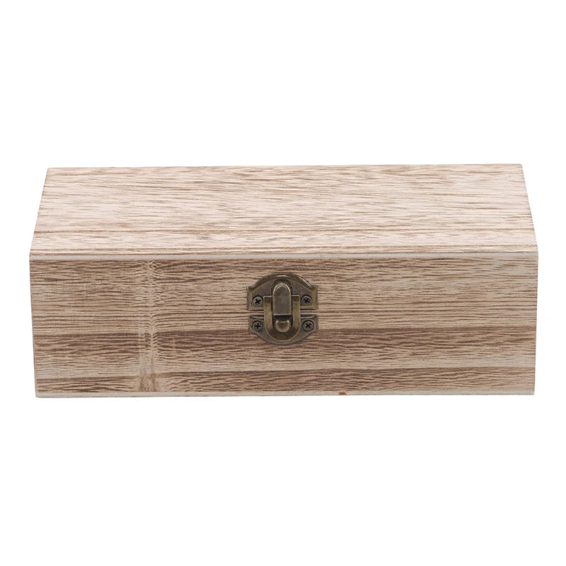 Storage Box Retro Jewelry Box Desktop Natural Wood Clamshell Storage Hand Decoration Wooden Box Postcard Tea Boxes