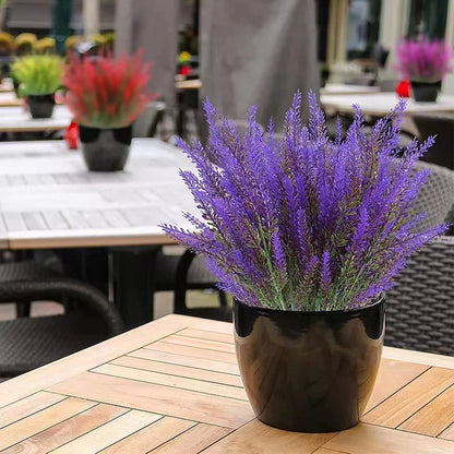 Provence Lavender Plastic Artificial Flowers False Plants Wedding Home Outdoor Garden Decoration Table Decoration