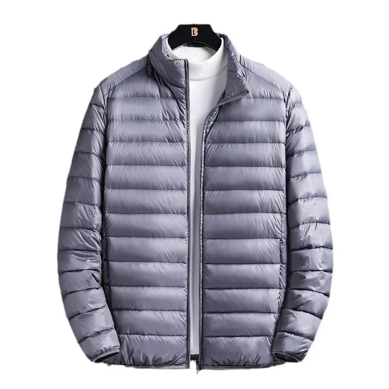 2024 Winter Plus Size Men's DownCotton Padded Coat Cropped Lightweight Cotton Jacket For Work And Leisure Men's Wear