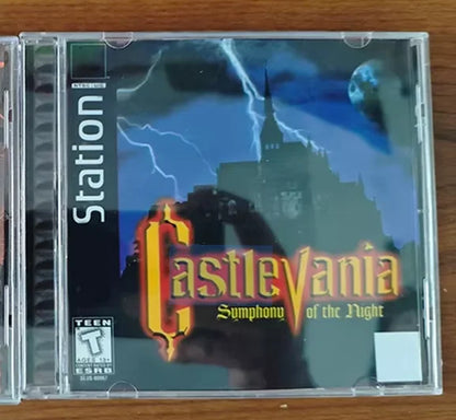 PS1 Copy Game Disc Castlevania Series with Manual Unlock Console Station1 Retro Optical Driver Video Game Parts