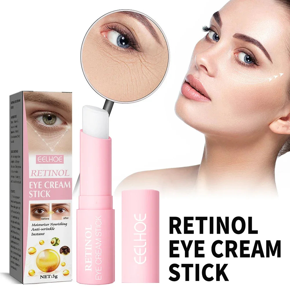 Retinol Anti-wrinkle Eye Cream Anti Puffiness Remove Dark Circles Eye Bags Stick Fade Fine Line Whitening Moisturizing Skin Care