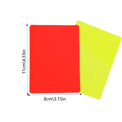 Soccer Referee Red and Yellow Card Tools Professional Football Soccer Ball Match Referee Kit Soccer Standard Cards