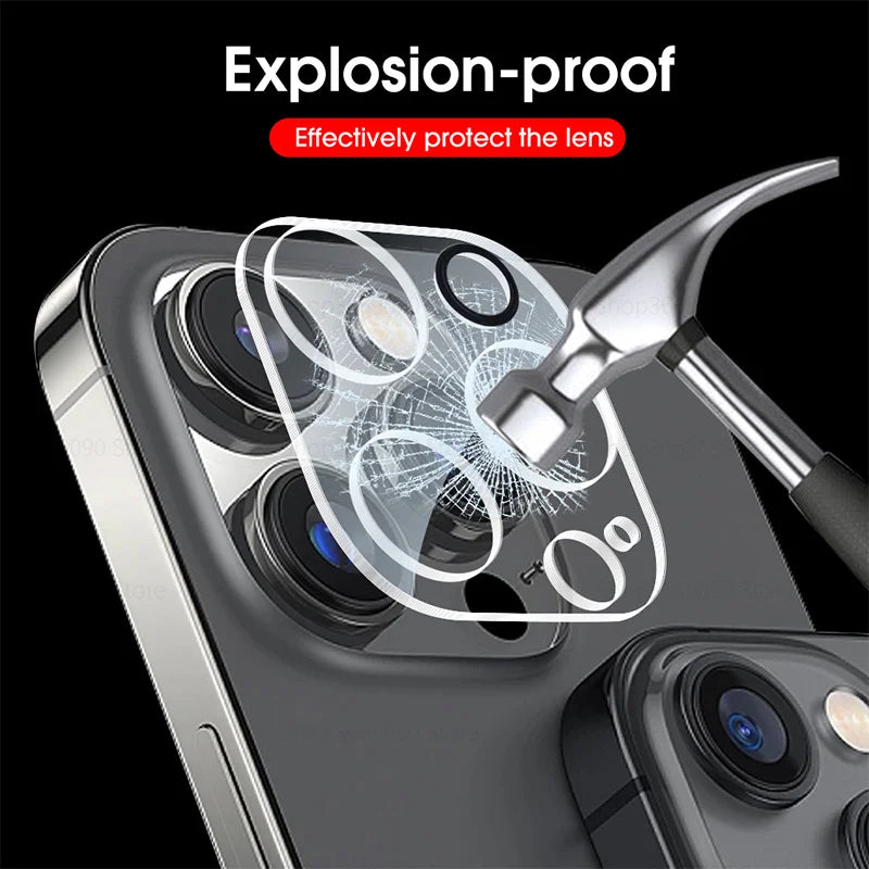 2Pcs Camera Protector Case For Iphone 15 Pro Max Tempered Glass Rear Lens Cover For Iphone 15 16 16Pro 15Pro iphone15 16 ProMax