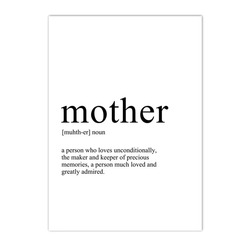 Home Mother Travel Love Family Definition Quotes Wall Art Canvas Painting Nordic Posters And Prints Pictures Living Room Decor