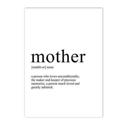 Home Mother Travel Love Family Definition Quotes Wall Art Canvas Painting Nordic Posters And Prints Pictures Living Room Decor