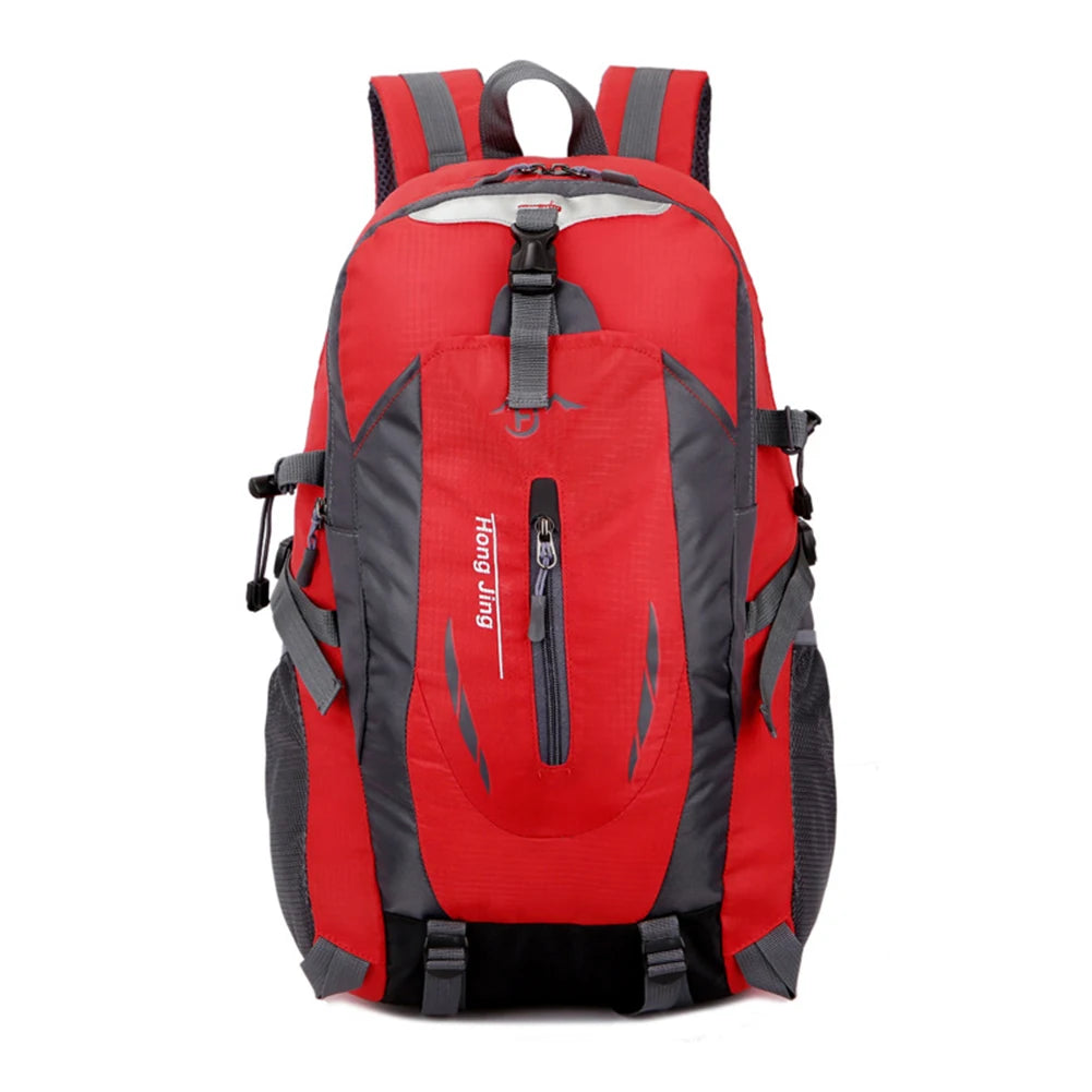 Polyester Climbing Rucksack Large Capacity Trekking Backpack Wear-resistant Layered Storage Lightweight for Outdoor Activities