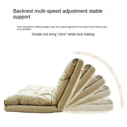 X&D Leisure Folding Lazy Sofa Bed Can Lie Sleep Double Adults Floor Backrest Foldable Exquisite Sofa Bedroom Tatami Floor Chair